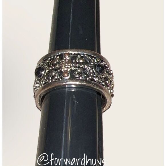 Bundle Sale 3 for $15 | Silver Tone Size 7.5 Rhinestone Ring - Picture 6 of 7